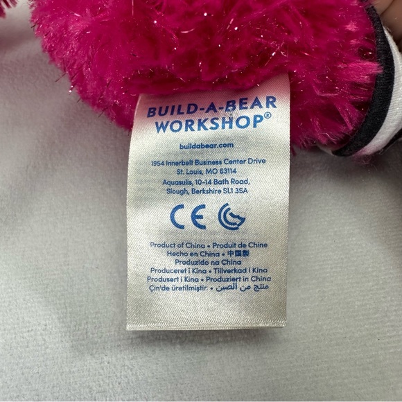 Build A Bear Barbie Pink Sparkly Bear Teddy Talking Metallic Movie Animal - Picture 6 of 11